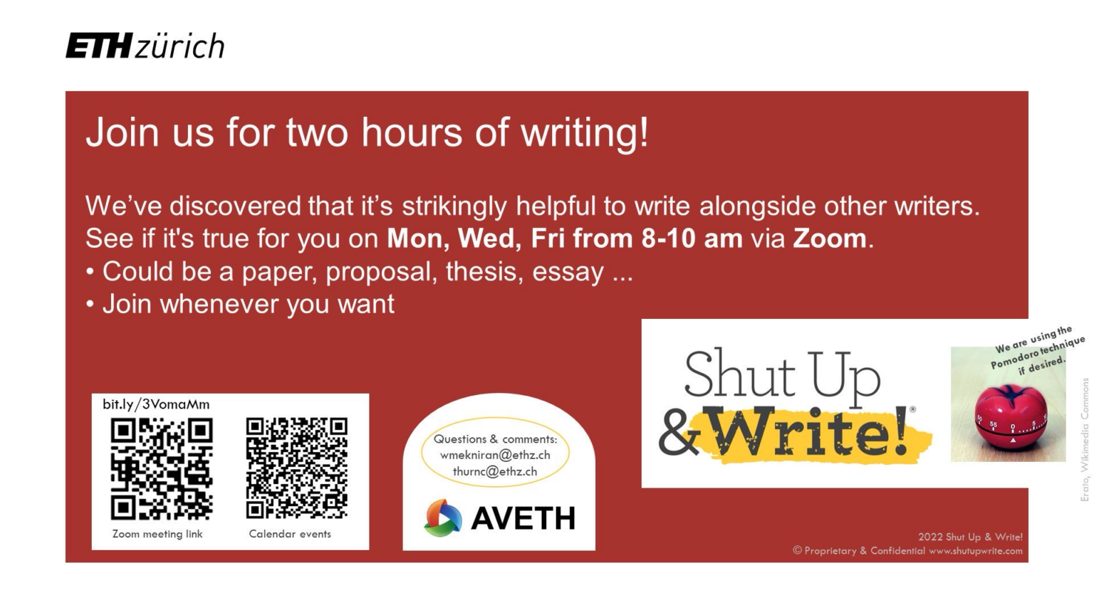 Shut Up & Write!